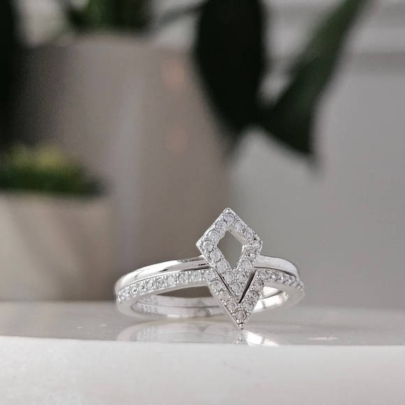 Kite Ring Set, Disney Frozen Ring Collection, 925 Sterling Silver - Picture 7 of 8